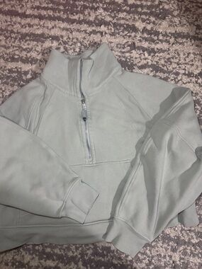 lululemon athletica Light Sage Half-Zip Pullover Sweater